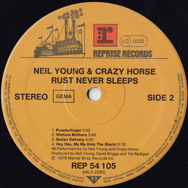 Neil Young & Crazy Horse -Rust Never Sleeps