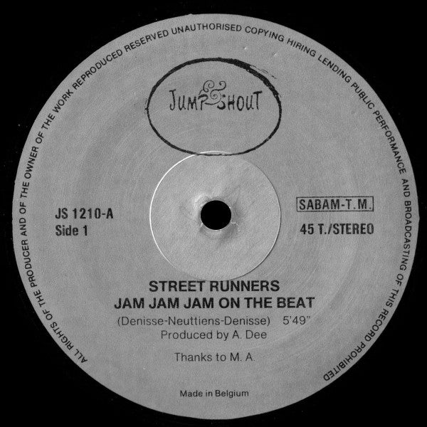 Street Runners -Jam Jam Jam On The Beat