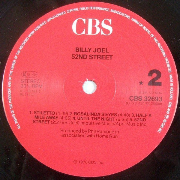 Billy Joel -52nd Street