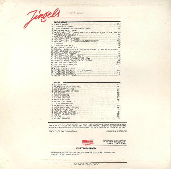 Unknown Artist -Jingels From U.S.A.