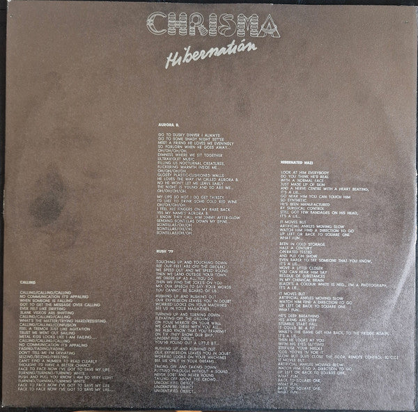 Chrisma (2) -Hibernation
