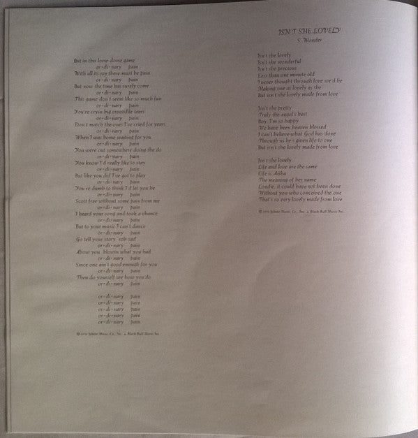 Stevie Wonder - Songs In The Key Of Life