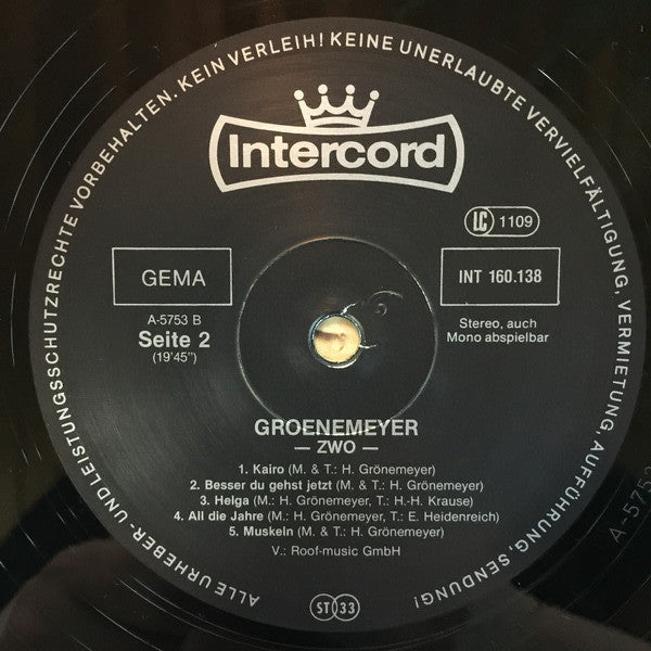 Groenemeyer* -Zwo