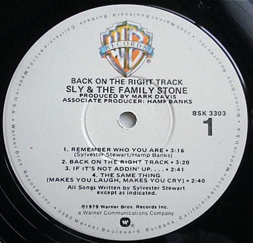 Sly & The Family Stone -Back On The Right Track
