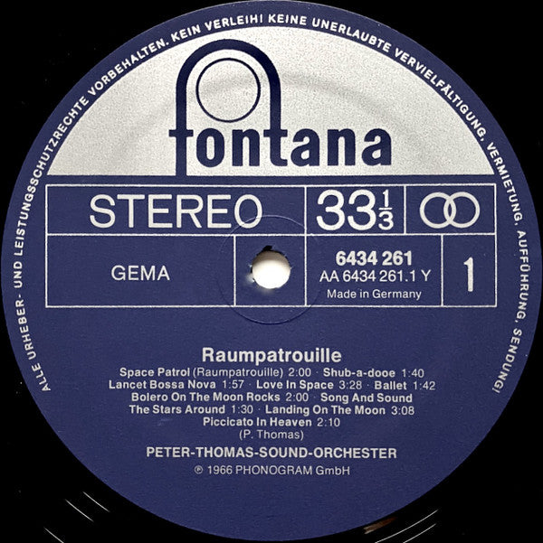 Peter-Thomas-Sound-Orchester (New Astronautic Sound)* -Raumpatrouille (Die Phantastischen Abenteuer Des Raumschiffes ORION)