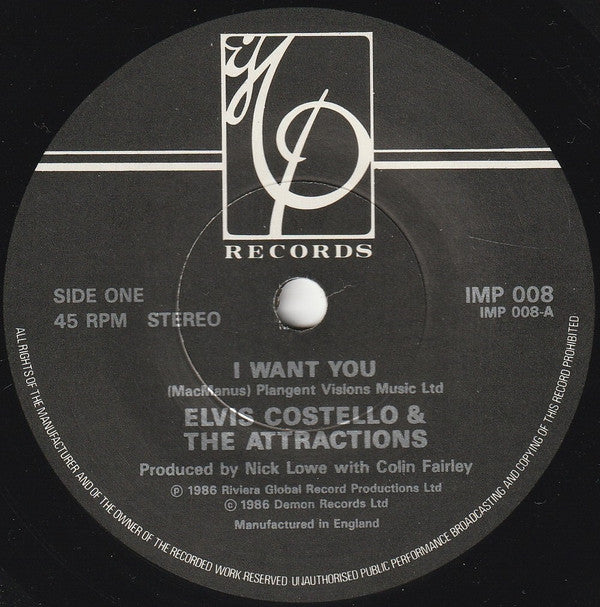 Elvis Costello And The Attractions* -I Want You