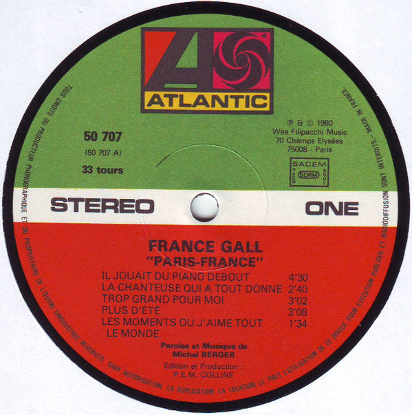 France Gall -Paris, France