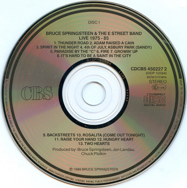Bruce Springsteen & The E-Street Band -Live/1975-85
