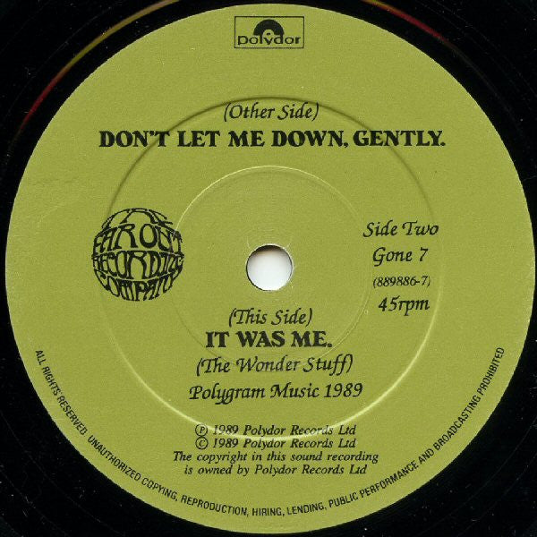 The Wonder Stuff -Don't Let Me Down, Gently