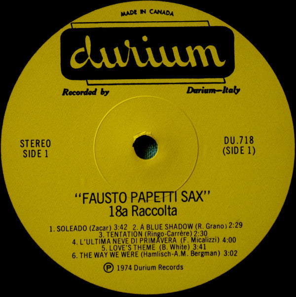 Fausto Papetti -18a Raccolta