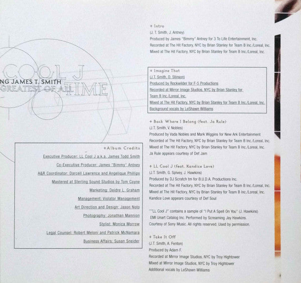 LL Cool J -G.O.A.T.  Featuring James T. Smith The Greatest Of All Time