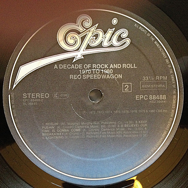 REO Speedwagon -A Decade Of Rock And Roll 1970 To 1980