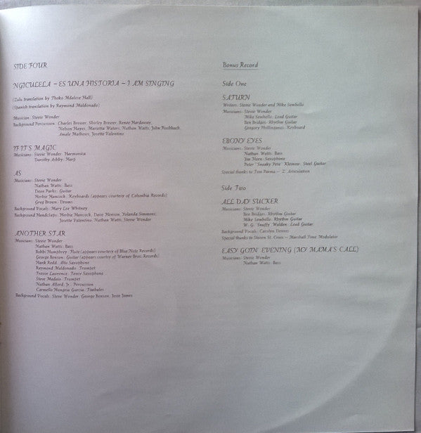 Stevie Wonder -Songs In The Key Of Life