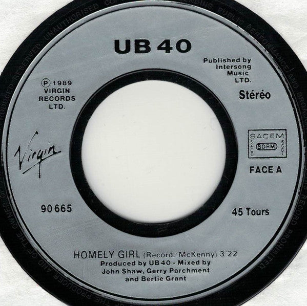 UB40 -Homely Girl
