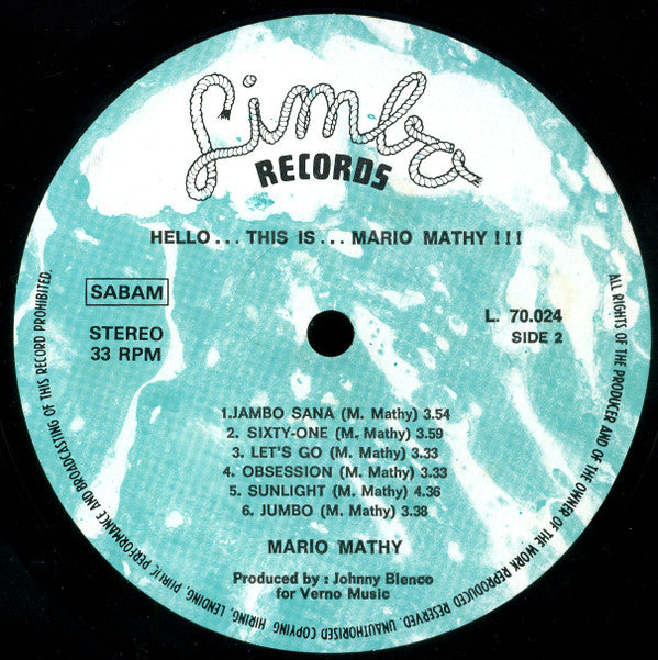 Mario Mathy -Hello... This Is... Mario Mathy !!!