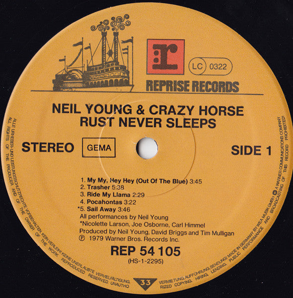 Neil Young & Crazy Horse -Rust Never Sleeps