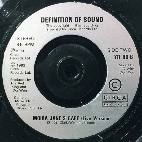 Definition Of Sound -Moira Jane's Cafe