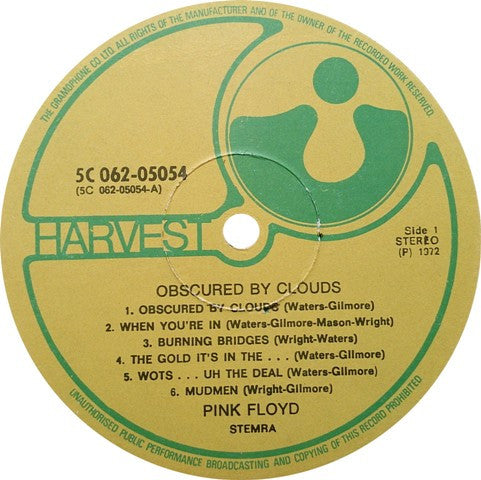 Pink Floyd - Obscured By Clouds