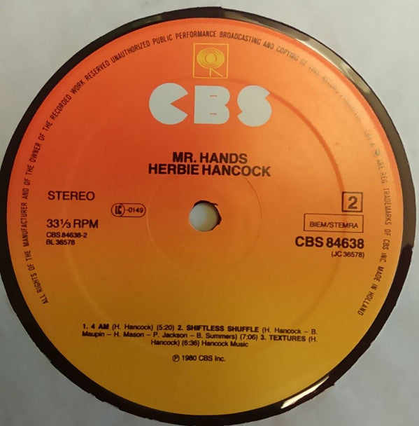 Herbie Hancock -Mr. Hands