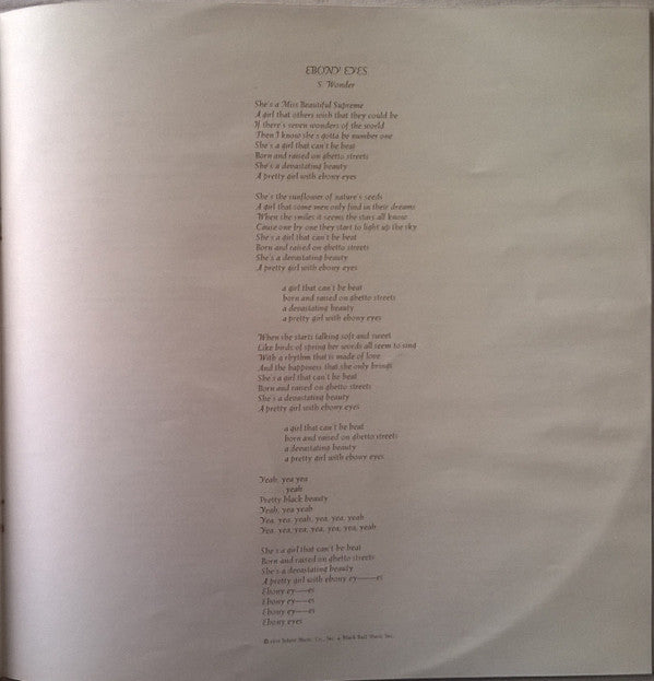 Stevie Wonder -Songs In The Key Of Life