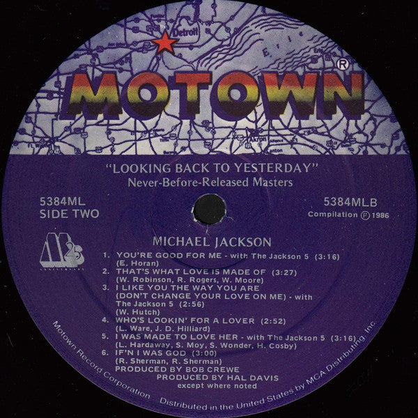 Michael Jackson -Looking Back To Yesterday