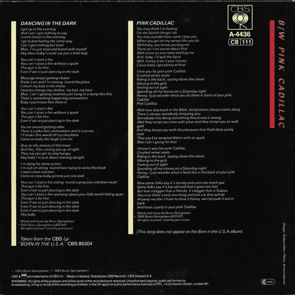 Bruce Springsteen -Dancing In The Dark