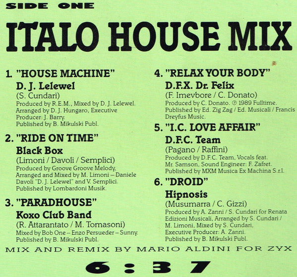 Various -Italo House Mix Numero Uno