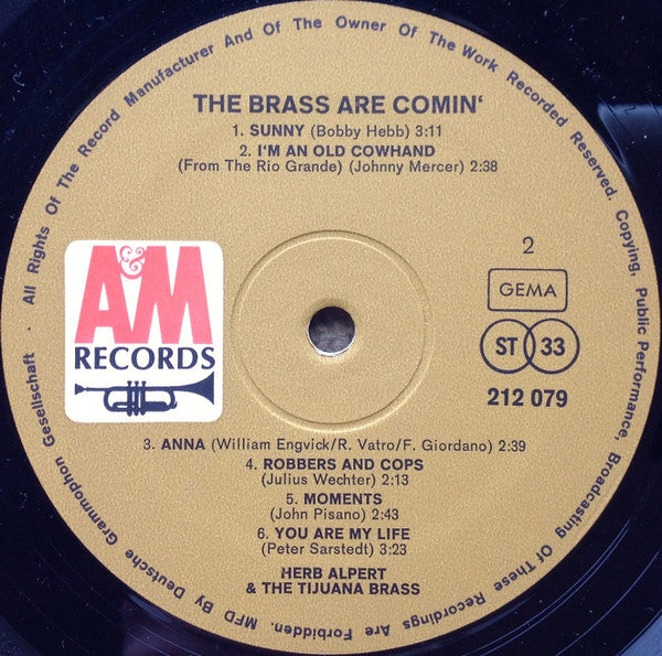 Herb Alpert & The Tijuana Brass -The Brass Are Comin'