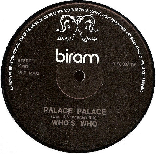 Who's Who - Palace Palace