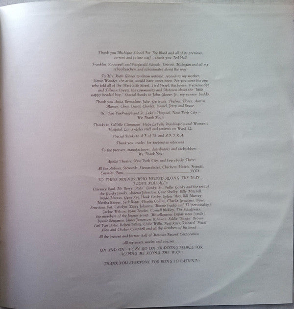 Stevie Wonder - Songs In The Key Of Life