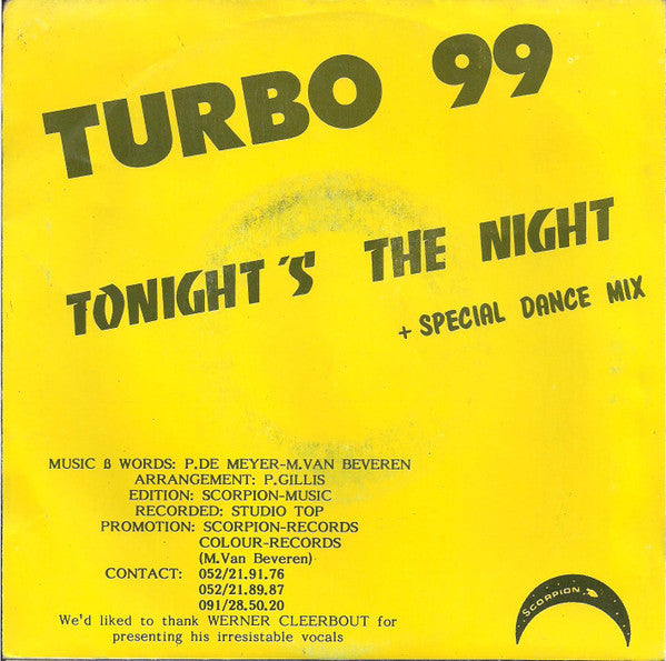 Turbo 99 -Tonight's The Night