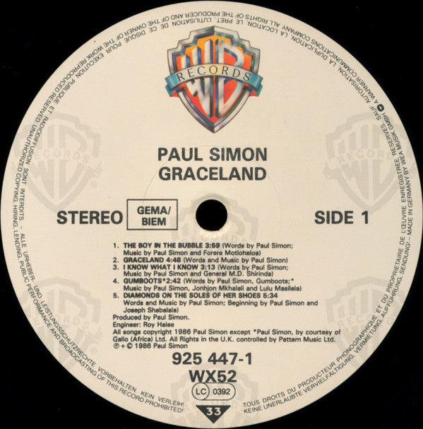 Paul Simon -Graceland