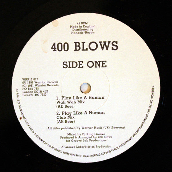 400 Blows - Play Like A Human