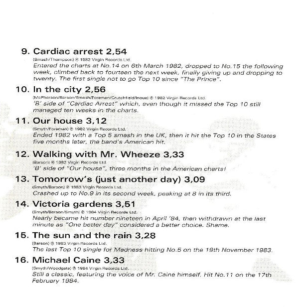 Madness -It's... Madness Too (Another 16 Classic Tracks)