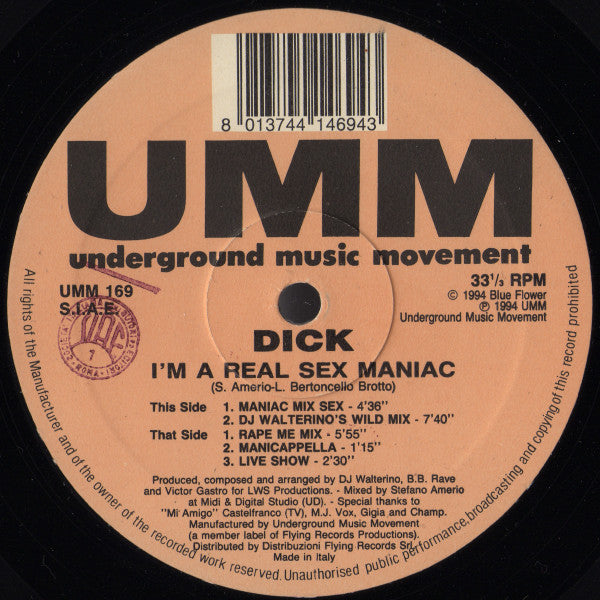 Dick -I'm A Real Sex Maniac