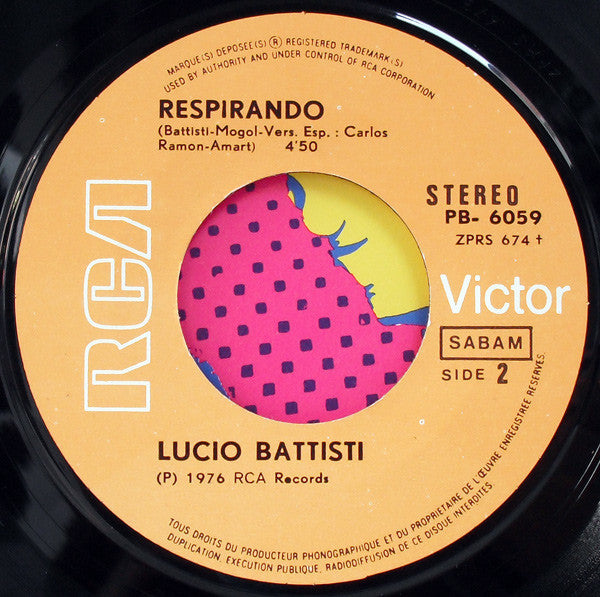 Lucio Battisti -El Velero / Respirando - En Español