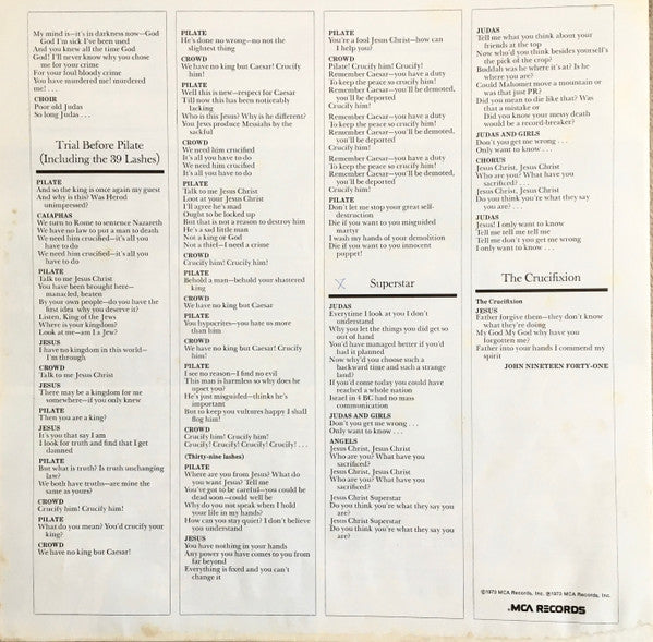 Various -Jesus Christ Superstar (The Original Motion Picture Sound Track Album)