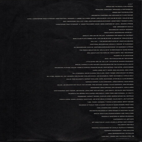 Prince And The Revolution -Parade