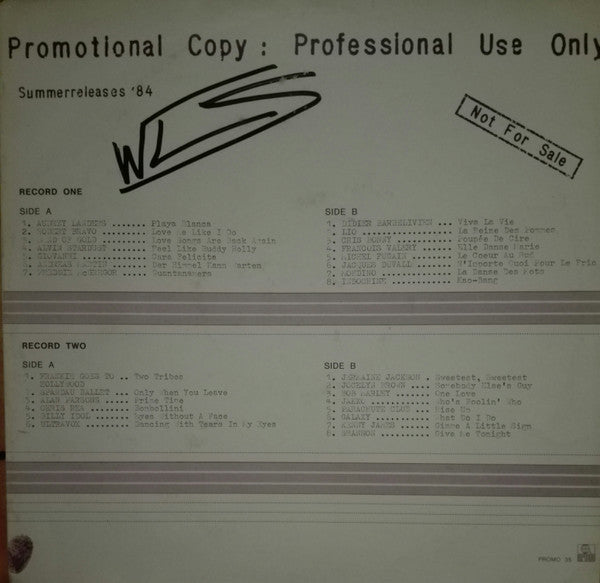 Various -Summerreleases' 84 - Promo Sample For Professional Only