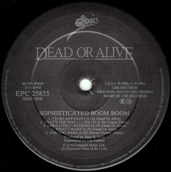 Dead Or Alive - Sophisticated Boom Boom