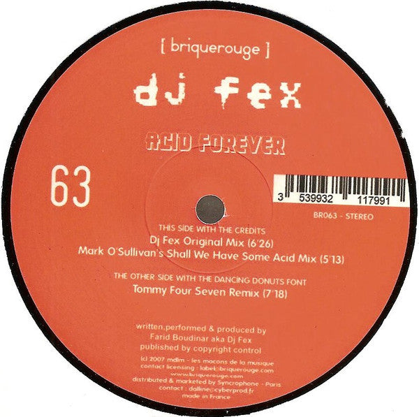 DJ Fex* -Acid Forever