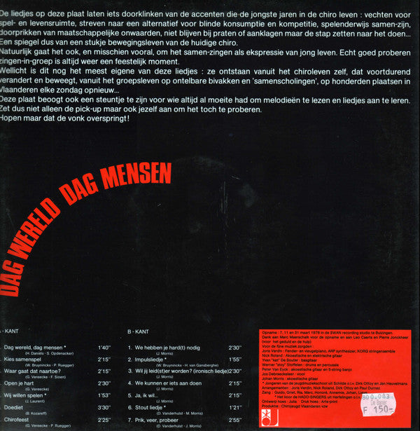 Chirojeugd -Dag Wereld Dag Mensen