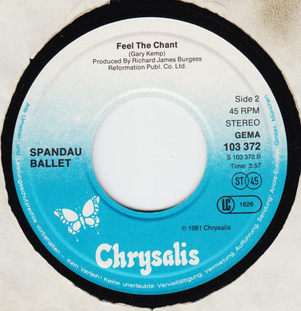 Spandau Ballet -Chant No. 1 (I Don't Need This Pressure On)