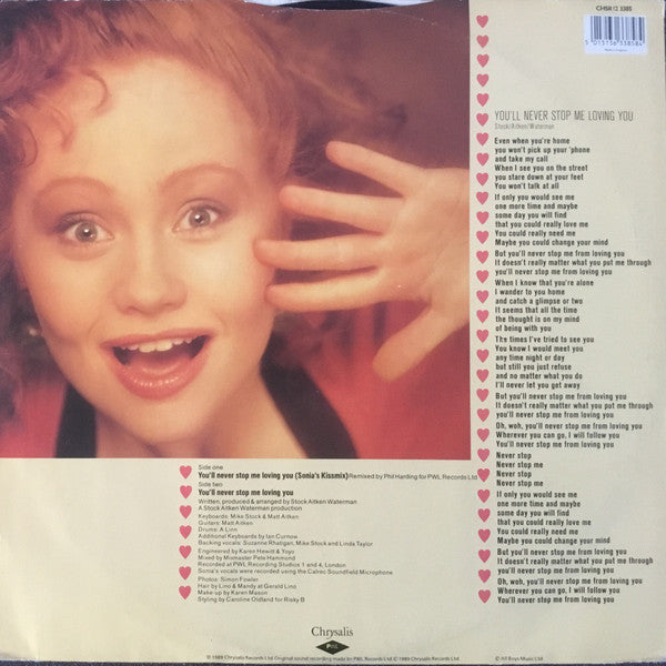 Sonia -You'll Never Stop Me Loving You (Sonia’s Kissmix)
