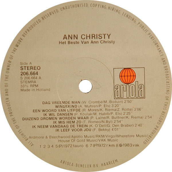 Ann Christy - Het Beste Van Ann Christy