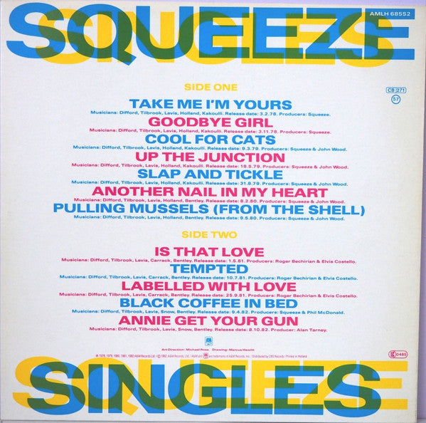 Squeeze (2) -Singles - 45's And Under