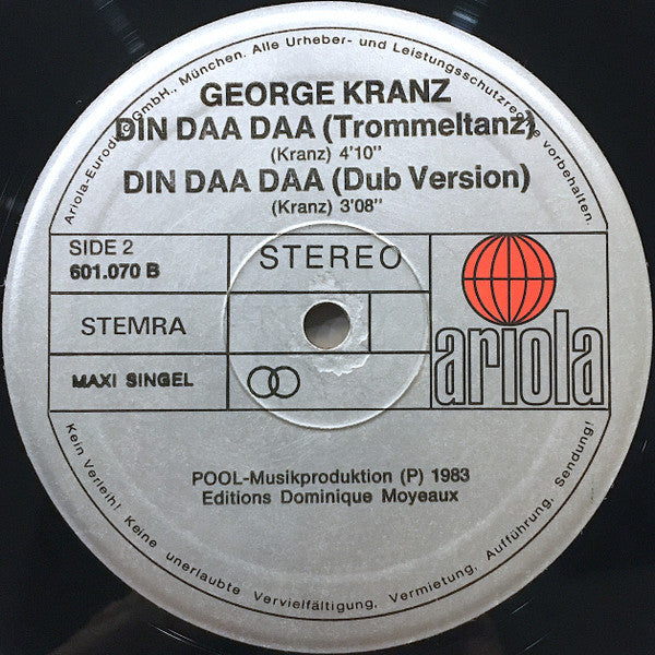 George Kranz -Din Daa Daa (Trommeltanz) (Special 12" Mix Original Version)
