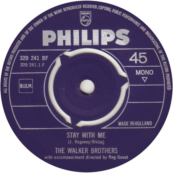 The Walker Brothers -Stay With Me Baby / Turn Out The Moon