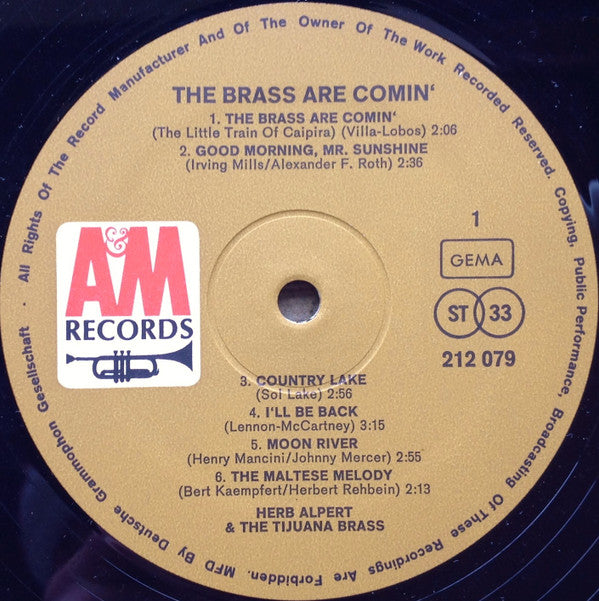 Herb Alpert & The Tijuana Brass -The Brass Are Comin'