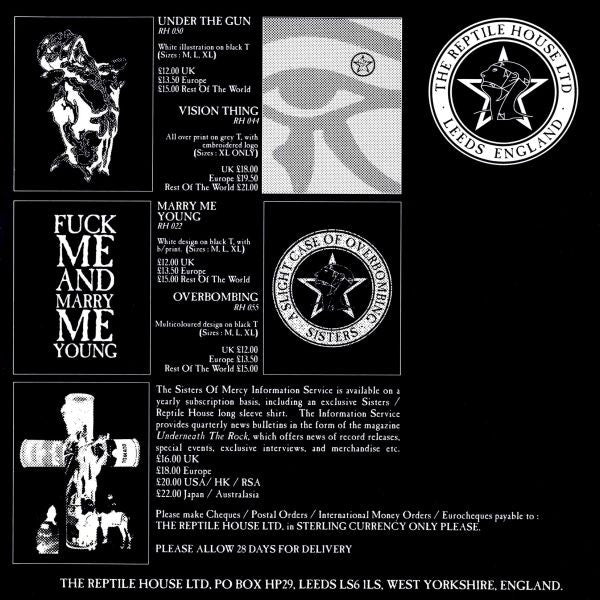 The Sisters Of Mercy -Greatest Hits Volume One (A Slight Case Of Overbombing)